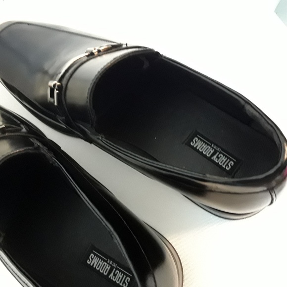 STACY ADAMS Black Buckle Dress ShoesSz 12 New - Picture 6 of 7